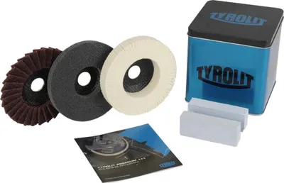 Produktbild von TYROLIT Polierset 5tlg., Scheiben Ø125mm Stahl, INOX, ALU Tyrolit