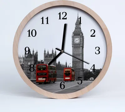 Produktbild von Holzuhr 30fi cm wanduhr - London