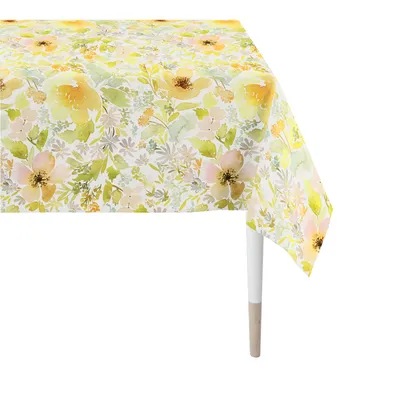 Produktbild von Tischdecke Serie "Summertime", Apelt, Sommer, Blumen, in versch. Farben : Gelb 140x200cm