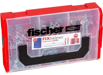 Immagine prodotto di Set di tasselli e viti Fischer FIXtainer DUOPOWER/DUOTEC 200 pz.