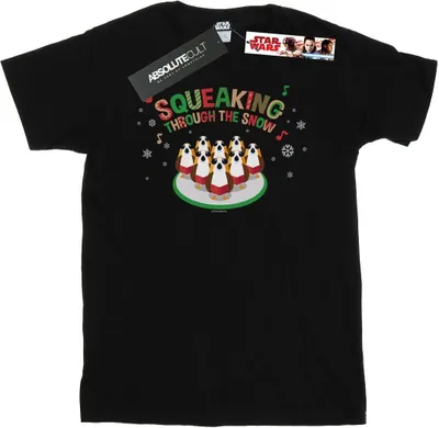 Produktbild von Star Wars - "The Last Jedi Squeaking Rolling Through The Snow" T-Shirt für Herren BI47027 (M) (Schwarz)