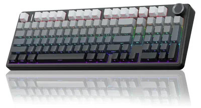 Obrázek produktu pro AULA F99 Pro – Bezdrátová mechanická herní klávesnice, gradientní šedá barva – spínače Nimbus V3