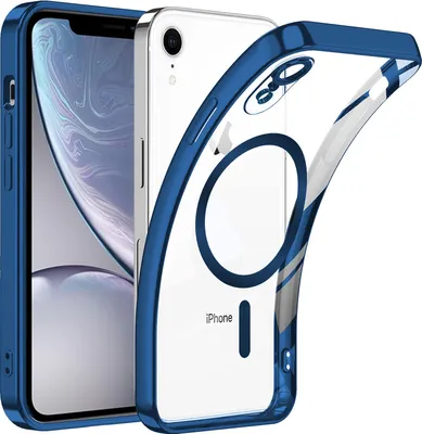 Produktbild von Handyhülle für iPhone XR mit Magsafe und Kameraschutz, Magnetisch Ultra Dünn Klar Überzug Schutzhülle Blau
