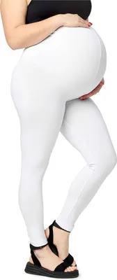 Image de Merry Style - Leggings de grossesse longs pour femmes, grandes tailles, en viscose MS10-460 (blanc, 7XL)