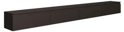 Produktbild von Selsey Bemmi – Hängendes TV-Board mit vier Klappen 300 cm, Schwarz