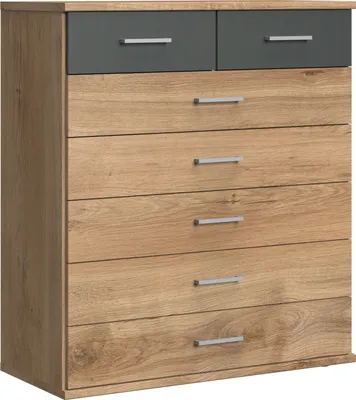 Zdjęcie produktu dla Kommode >Click< (B/H/T: 90x106x40 cm) in Plankeneiche-Nachbildung