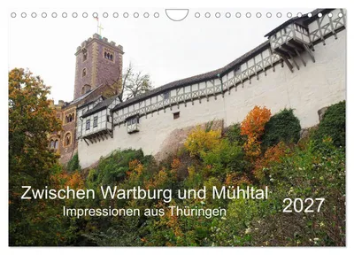 Produktbild von Zwischen Wartburg und Mühltal (Wandkalender 2027 DIN A4 quer), CALVENDO Monatskalender
