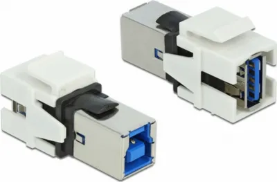 Produktbild von DELOCK Keystone Modul USB 3.0 A Buchse > USB 3.0 B Buchse W