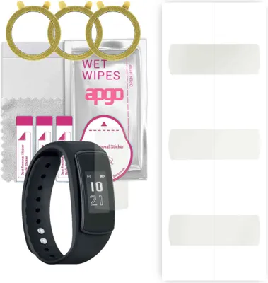 Produktbild von apgo 3 Stück Schutzfolie, Matt, kompatibel mit Forever SB-400 Smartwatch, Hydrogel Displayschutzfolie mit Positionierhilfe, Displayfolie, robust und kratzfest