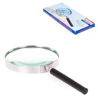 Obrázek produktu pro Velká kovová lupa 100mm - 5x zvětšení.