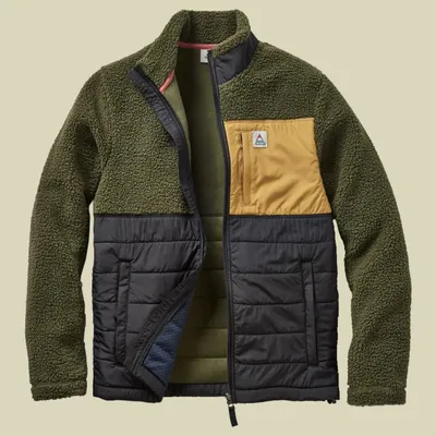 Produktbild von Passenger Herren Fleecejacke Born Explorer Recycled Polar-Lined Sherpa Fleece, Größe:XL, Farben:khaki
