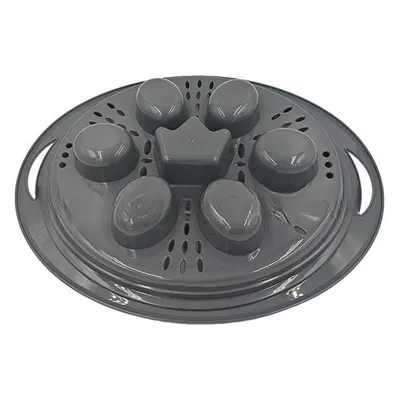 Produktbild von 7-Loch-Eierablage gedämpfte Eier,Eierständer aus ABS-Silikon,praktisch,effizient,kompatibel mit TM31/TM5/TM6,ideal für schnell Frühstück,Hausmannskost