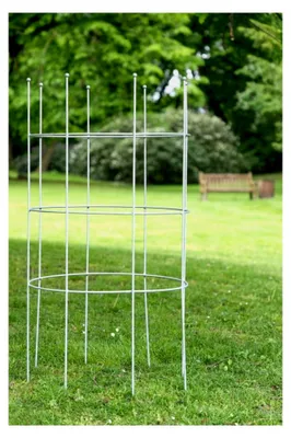 Produktbild von Metall Rankhilfe Ø 60cm H: 115cm Zink Obelisk Rankgerüst