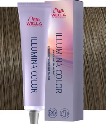 Produktbild von Wella Illumina Color, Blond, 7/81, Frauen, 60 ml, Alle Haare, Farbspeichernd, Schutz, Glanz