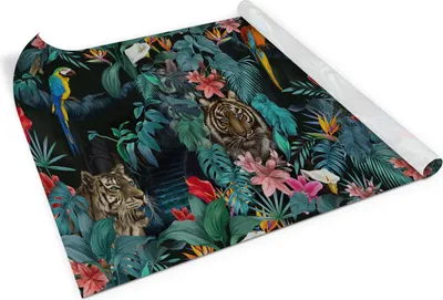 Produktbild von Tigerdschungel – PVC Klebefolie für Möbel – Möbelrenovierungsfolie – Möbelfolie selbstklebend – Küche – Schränke – Möbeldekorfolie – 100x50 cm