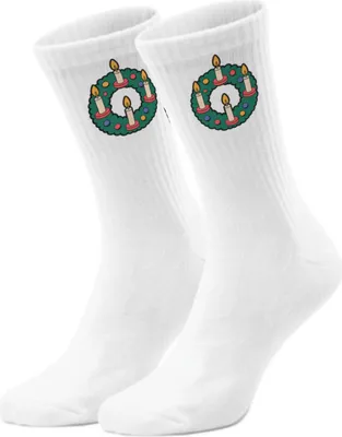 Zdjęcie produktu dla skarpetki epicsocks HollyHops z wieńcem adwentowym w rozmiarze 37-41 za parę