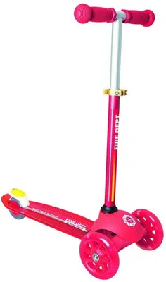 Produktbild von Kidsscooter Up Muuwmi Scooter Patrol, Fire, mit Leuchtrollen