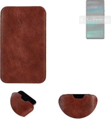 Produktbild von K-S-Trade Schutzhülle Handyhülle kompatibel mit Google Pixel 6a Handytasche Kunstleder Sleeve in braun