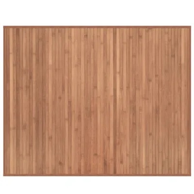 Image de Tapis rectangulaire naturel 80x100 cm bambou