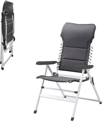 Produktbild von Campingstuhl Novara anthrazit campart travel CH-0596 Hochlehner (S)