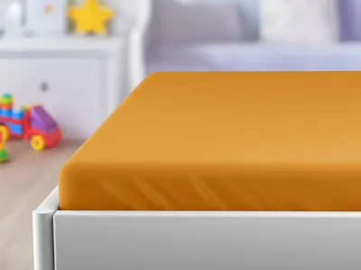 Zdjęcie produktu dla Jersey Prześcieradło dla dziecka morelowe 60 x 120 cm