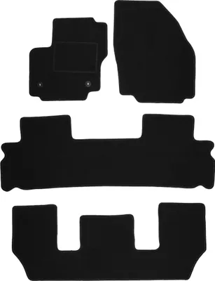 Obrázok produktu pre Autokoberce velúrové pre: Ford S-MAX MK1  FL (2012-2015)  čierne na mieru