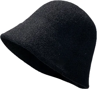 Produktbild von Runde Kuppel Kurze Krempe Dicker Warmer Eimerhut Damen Winter Strickwolle Beckenhut Modeaccessoires