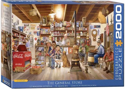 Image de Le magasin nostalgique du village - 2000 pièces de puzzle au format 67,6x96,8 cm