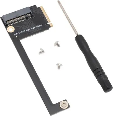 Produktbild von M.2 PCIe 4.0 auf 3.0 Adapter für 2230 bis 2280 SSDs für ROG Alloy – 90°-Winkel – Hohe Kapazität