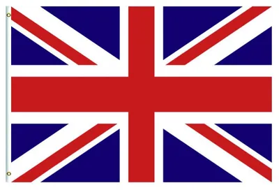 Obrázek produktu pro Britská vlajka, rozměry 90 x 150 cm, polyester, oboustranná, s kovovou oky