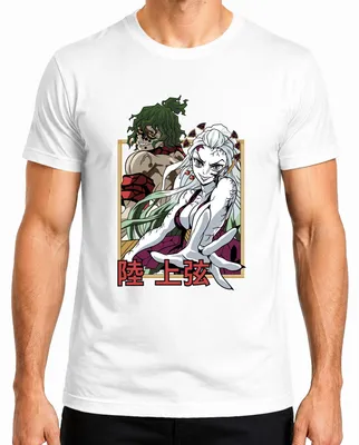 Zdjęcie produktu dla Koszulka męska Kimetsu no Yaiba Daki Gyutaro Demons Anime Gift Manga, Biały, XXL
