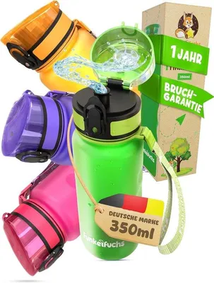 Produktbild von Famanu Trinkflasche 350 ml - Hydration für Sport und Outdoor - Grün