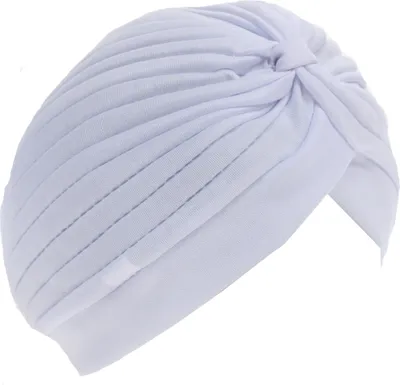 Produktbild von Damen Turban Kopfbedeckung Fashion Einfarbig Weiß