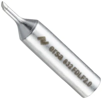 Zdjęcie produktu dla Grot lutowniczy ERSA, 0832FDLF/SB, ścięty, prosty, 2,00 mm