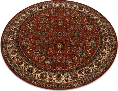 Zdjęcie produktu dla Dywan wełniany KASHQAI 4362 200 koło ornament bordo / beż czerwony koło 200 cm