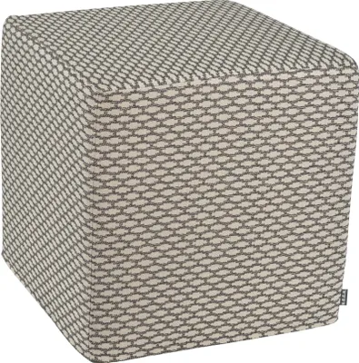 Produktbild von H.O.C.K. Nalou Hocker Cube eckig 45x45x45cm schwarz gemustert