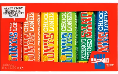 Obrázok produktu pre Tony's Chocolonely Proeverijtje malý 288g - Rôzne druhy čokolády
