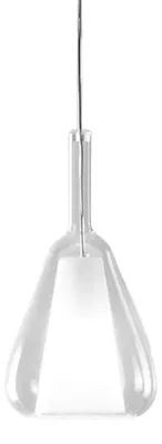 Imagen del producto de OFELIA S/11 – Lámpara colgante. Vidrio de borosilicato transparente, casquillo E27, cable de 3 metros, IP20, clase de protección I – Gealuce