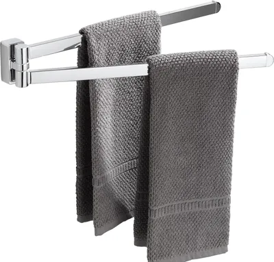 Produktbild von BGL Wand-Handtuchhalter aus Chrom 2 schwenkbare Stangen