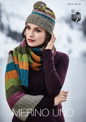 Produktbild von Lana Grossa Merino Uno Flyer (Flyer mit 6 Modellanleitungen zum Stricken und Häkeln)  