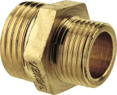 Immagine prodotto di Connettore in ottone lucido 2 x filettatura esterna metà 3/8x1/2