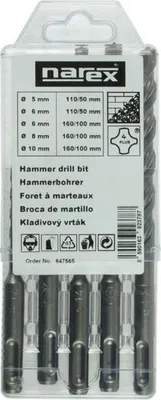 Produktbild von Narex Bohrer-Set 4 PLUS für Beton 5-teilig SDS-4Plus SET 5