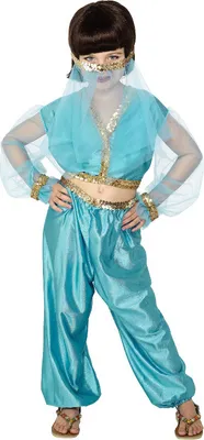 Produktbild von Arabische Prinses Yasmine Turquoise Meisje Kostuum 128