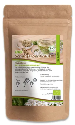 Produktbild von Mynatura  Schafgarbenkraut getrocknet und geschnitten (ab 100g) - 500g
