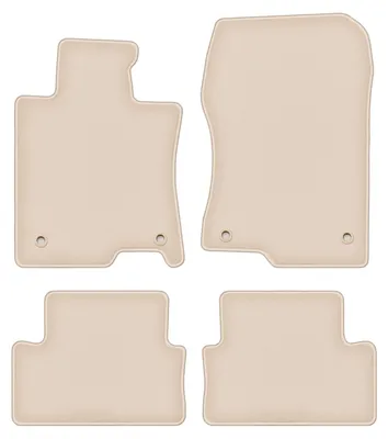 Produktbild von DURBAN Beige Velours-Fußmatten-Set für Honda Accord VIII Limousine, Kombi, Tourer (2011-2015)
