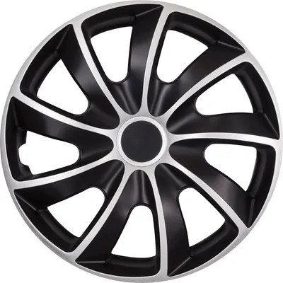 Produktbild von J&J Automotive | Poklice Quad 16" Černá a Stříbrná 4ks