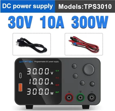 Produktbild von Labornetzgerät DC Netzteil - TPS3010 0–120 V 0–3 A - 360 W einstellbar - Spannungsstabilisator - Für Handy- und Laptopreparatur - Farbe TPS3010