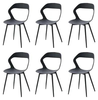 Image de Chaise de salle à manger - Ensemble de 6 chaises de salle à manger - Chaises de cuisine - Tabouret de cuisine - Chaises de cuisine - Montage