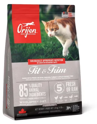 Obrázek produktu pro Orijen Fit & Trim, Dospělý jedinec, Jakékoli plemeno, Kuřecí maso, Na ryby, Turecko, 1,8 kg