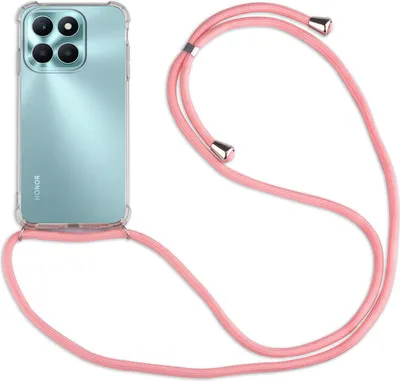 Produktbild von Handykette für Honor X6B Handyhülle mit Band Case Hülle mit Kordel Handy Tasche Rosa